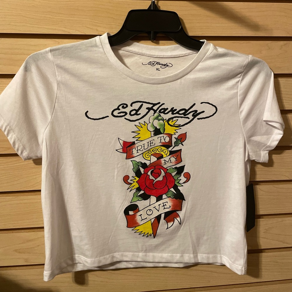ED HARDY CROP TOP